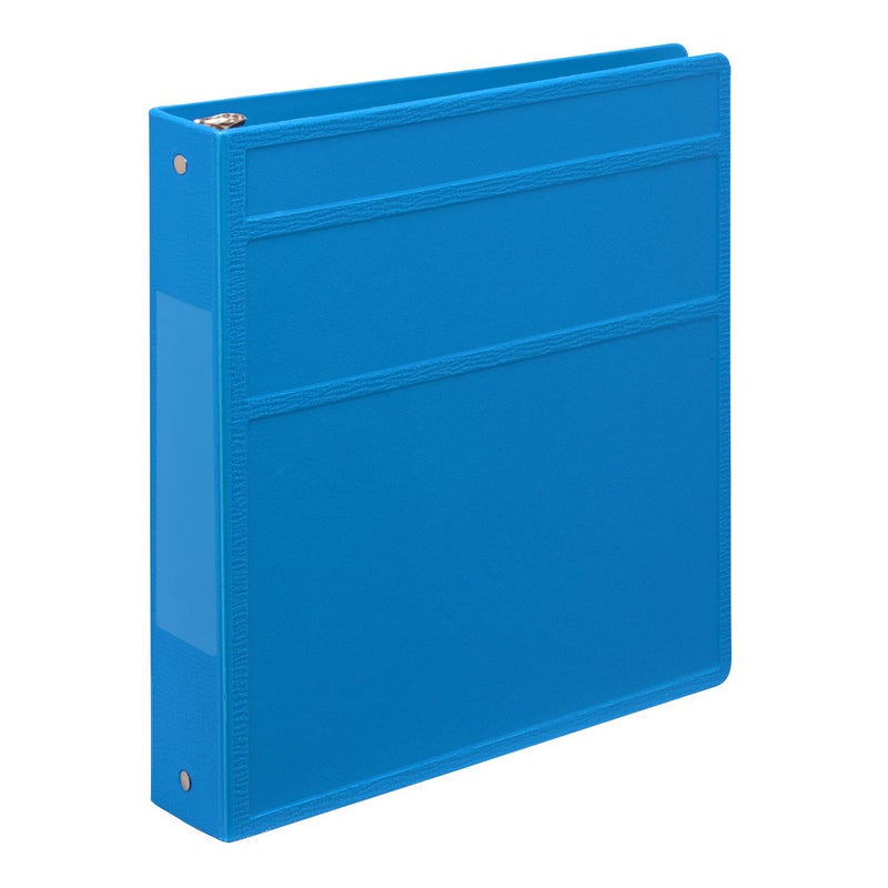 Carstens 1.5-Inch Heavy Duty 3-Ring Binder - Side Opening, Pool Blue, Durable Plastic, Precision No-Gap Rings, Waterproof Cover, No Pockets, Holds 250 US Letter Sheets, BPA-Free, Made in USA (1541-3R) - Image 1